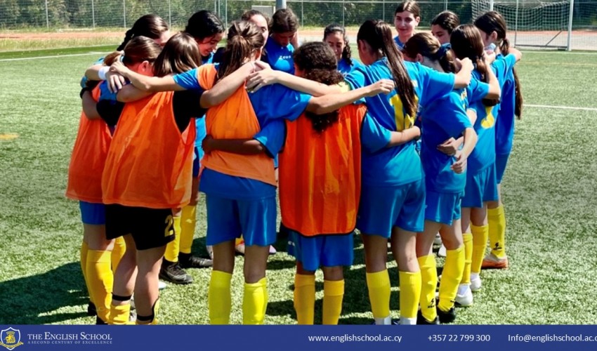 The English School Girls U15 Football Team: